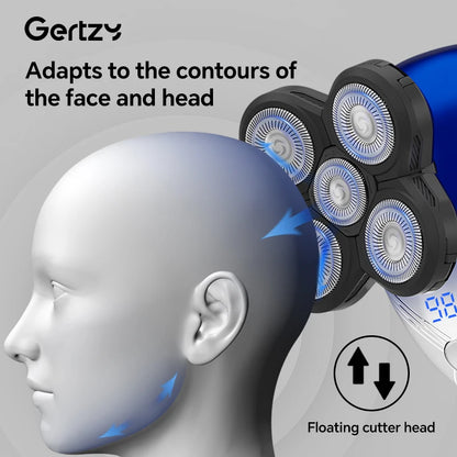 Ultimate men's cordless rechargeable electric shaver with rotating blades