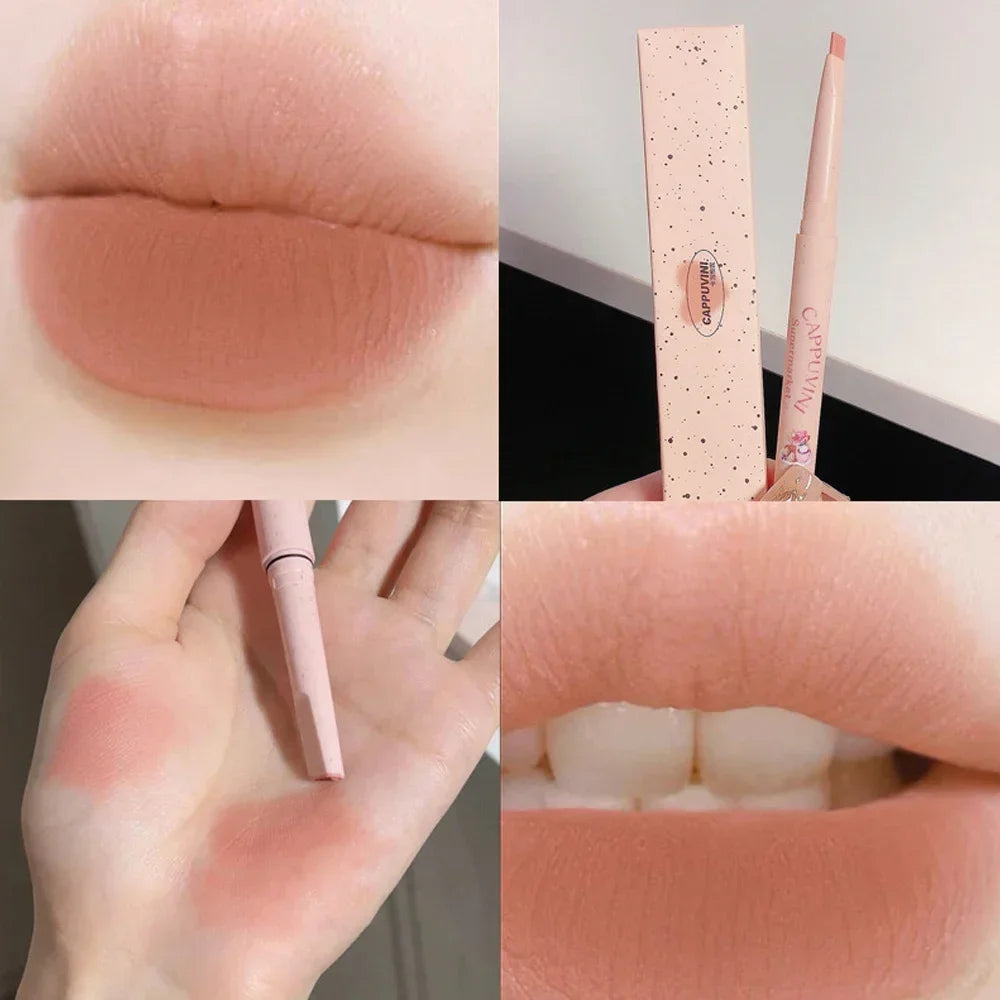 Lipstick Pen Matte Nude Lip Liner Pencil Set Waterproof Lasting Velvet Contouring Lips Makeup Cosmetics