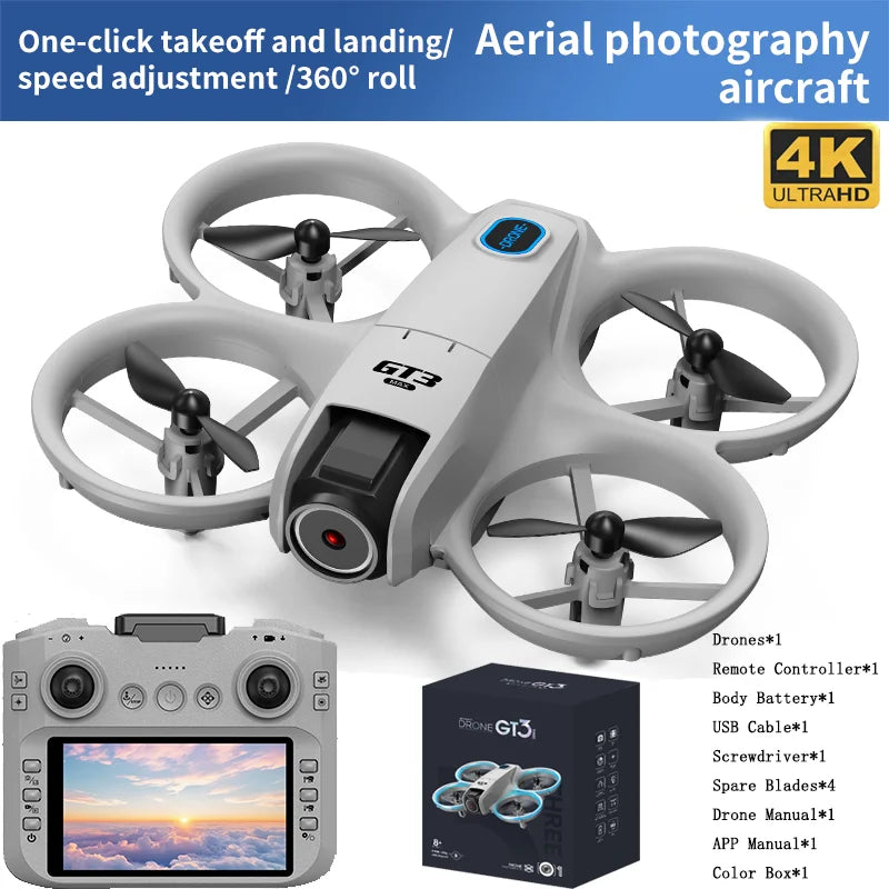 NEW Original GT3 MAX Drone 8K WIFI GPS Professional Aerial Photography Remote Control Aircraft HD Dual Camera Quadcopter Toy UAV
