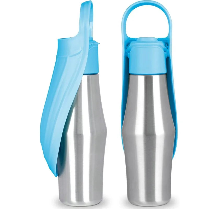 27oz Dog Water Bottle Portable Outdoor Dogs Cats Walking Travel Drinking Fountain 2 in 1 Puppy Water Dispenser Pets Accessories