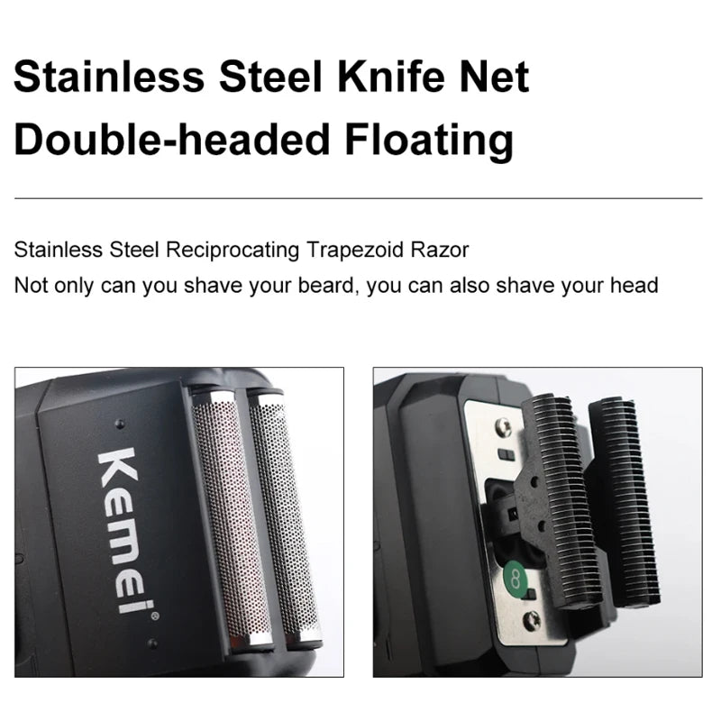 Kemei Hair Clipper Kit for Men, Electric Shaver, Hair Trimmer, Professional Cutting Machine,