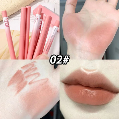 Lipstick Pen Matte Nude Lip Liner Pencil Set Waterproof Lasting Velvet Contouring Lips Makeup Cosmetics