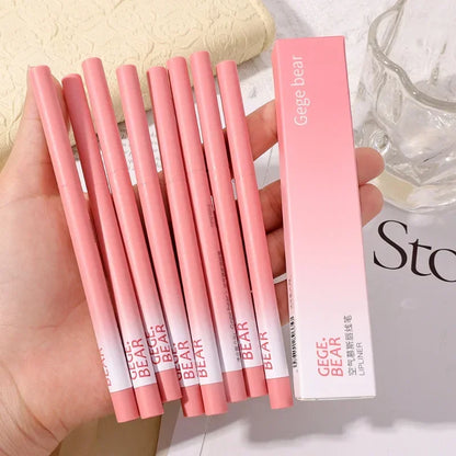 Lipstick Pen Matte Nude Lip Liner Pencil Set Waterproof Lasting Velvet Contouring Lips Makeup Cosmetics