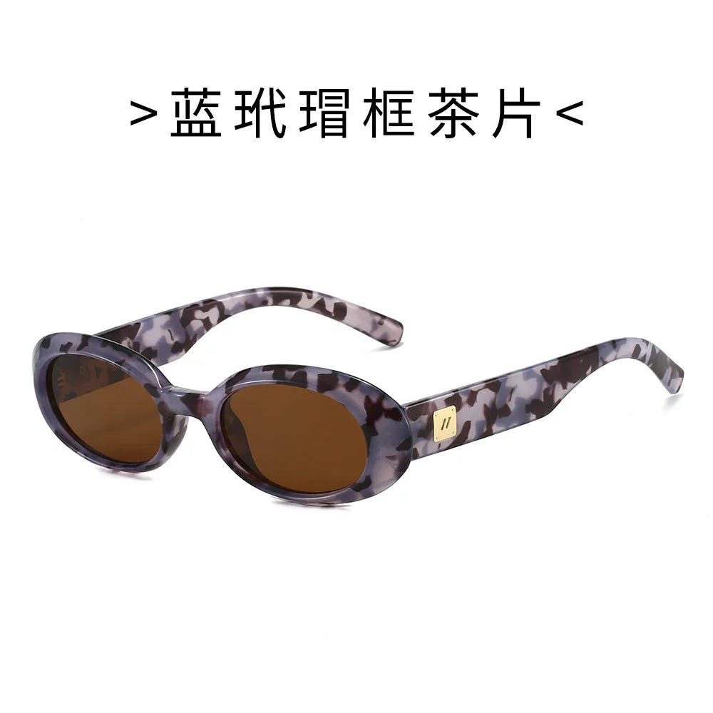 New Classic Small Oval Sunglasses for Men and Women  Minimalist Retro Shades for Street Style