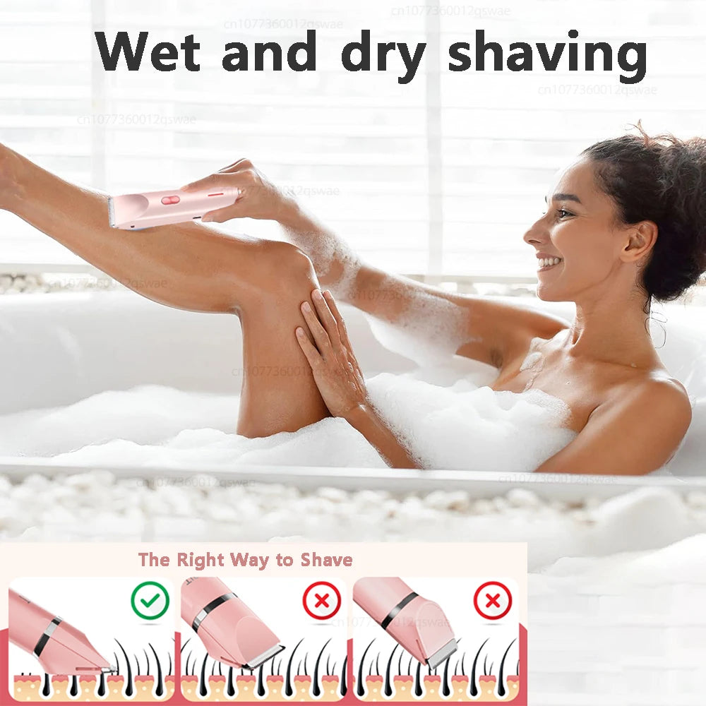 Electric Shaver for Woman Double Head Dual Purpose Female Razor Body Epilator