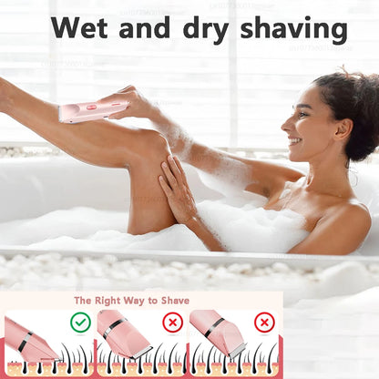Electric Shaver for Woman Double Head Dual Purpose Female Razor Body Epilator