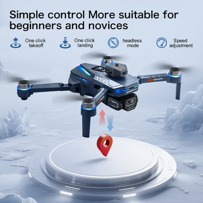 2025 New GT8 Drone GPS 8K Professional HD Dual Cameras 5G WIFI Brushless Motors 360° Obstacle Avoidance Foldable Quadcopter Toys
