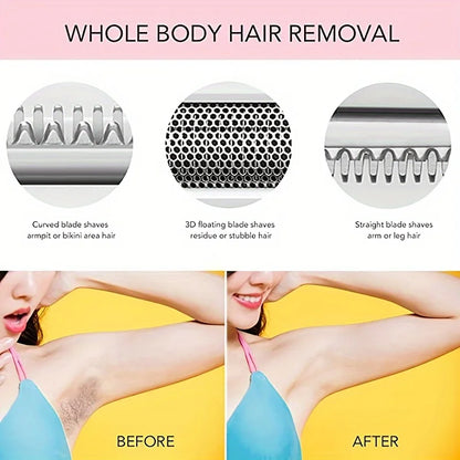 4 in 1 Electric Razor for Women Shaver Lady Shaver Body Hair Trimmer