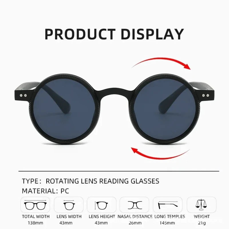 360° Rotating Adjustable Sunglasses Women Men Round Polarized Sunglasses Outdoor UV Resistant Sunglasses Protective Glasses