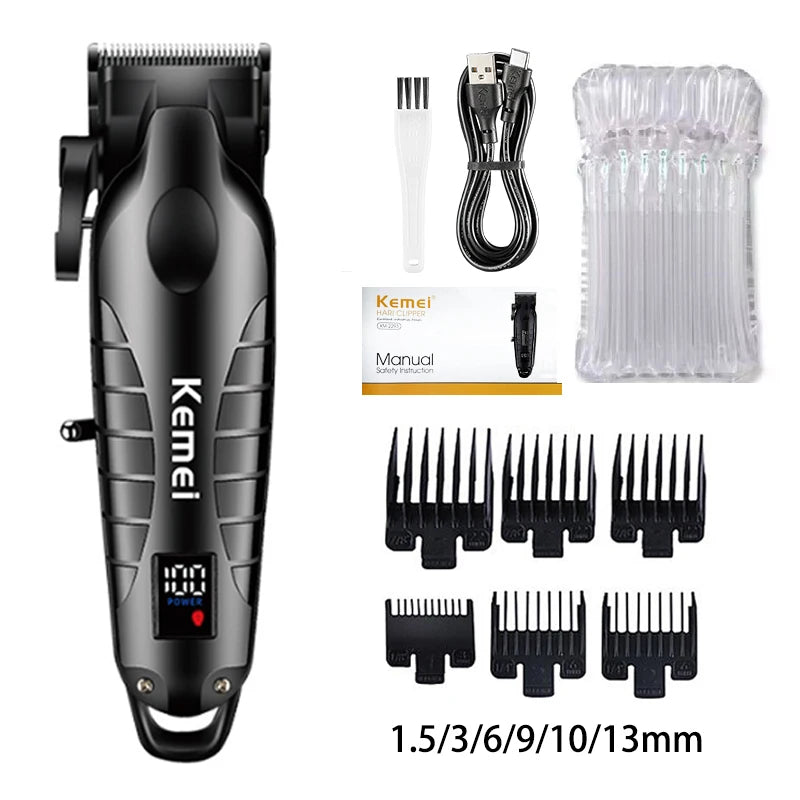 Kemei Hair Clipper Kit for Men, Electric Shaver, Hair Trimmer, Professional Cutting Machine,