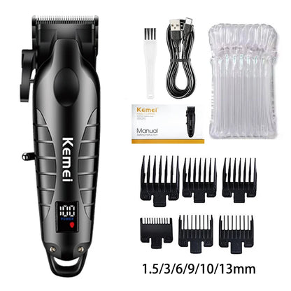 Kemei Hair Clipper Kit for Men, Electric Shaver, Hair Trimmer, Professional Cutting Machine,