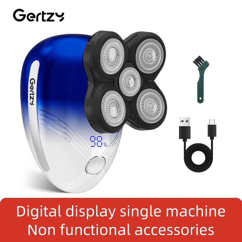 Ultimate men's cordless rechargeable electric shaver with rotating blades