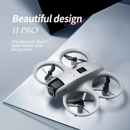 i1PRO NEW Mini Drone Professional 8K HD Camera WIFI Brushless FPV With Flow Screen Remote Control Avoidance Aerial UAV Toys Gift