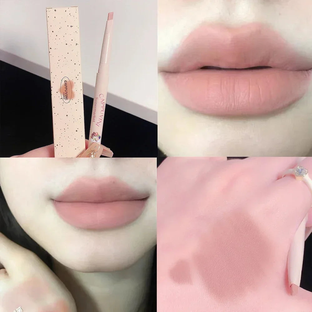 Lipstick Pen Matte Nude Lip Liner Pencil Set Waterproof Lasting Velvet Contouring Lips Makeup Cosmetics