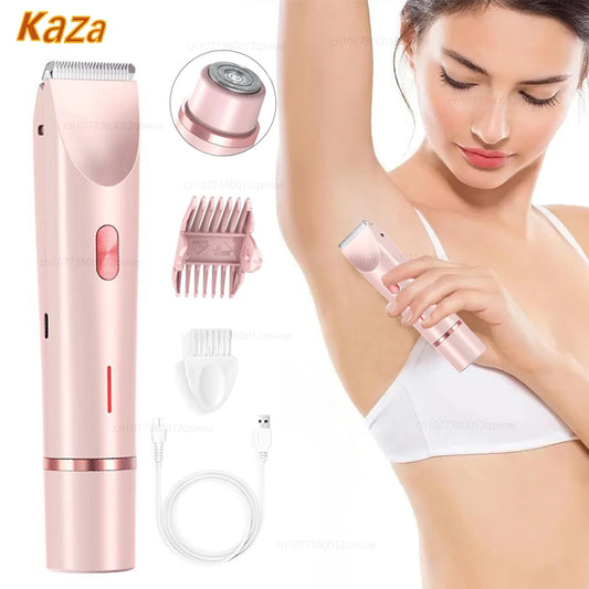 Electric Shaver for Woman Double Head Dual Purpose Female Razor Body Epilator