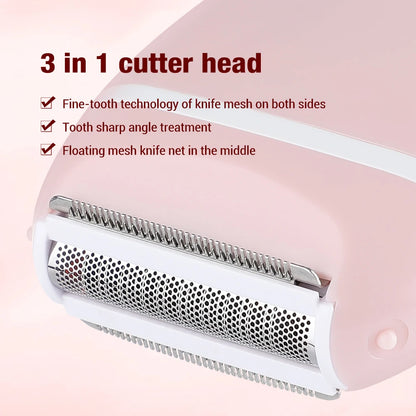 3 in 1 Hair Removal Machine Painless Epilator Women's Electric Shaver