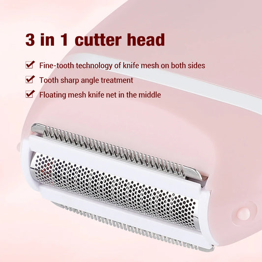 3 in 1 Hair Removal Machine Painless Epilator Women's Electric Shaver