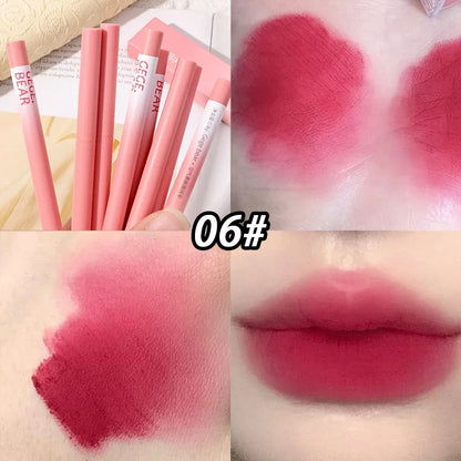 Lipstick Pen Matte Nude Lip Liner Pencil Set Waterproof Lasting Velvet Contouring Lips Makeup Cosmetics