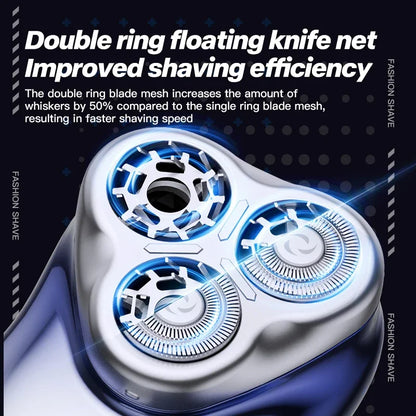 Shaver Mini Portable High Speed Travel Beard Knife Rechargeable Rotary Electric Razor