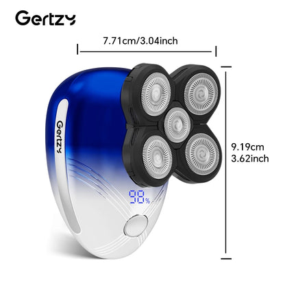 Ultimate men's cordless rechargeable electric shaver with rotating blades