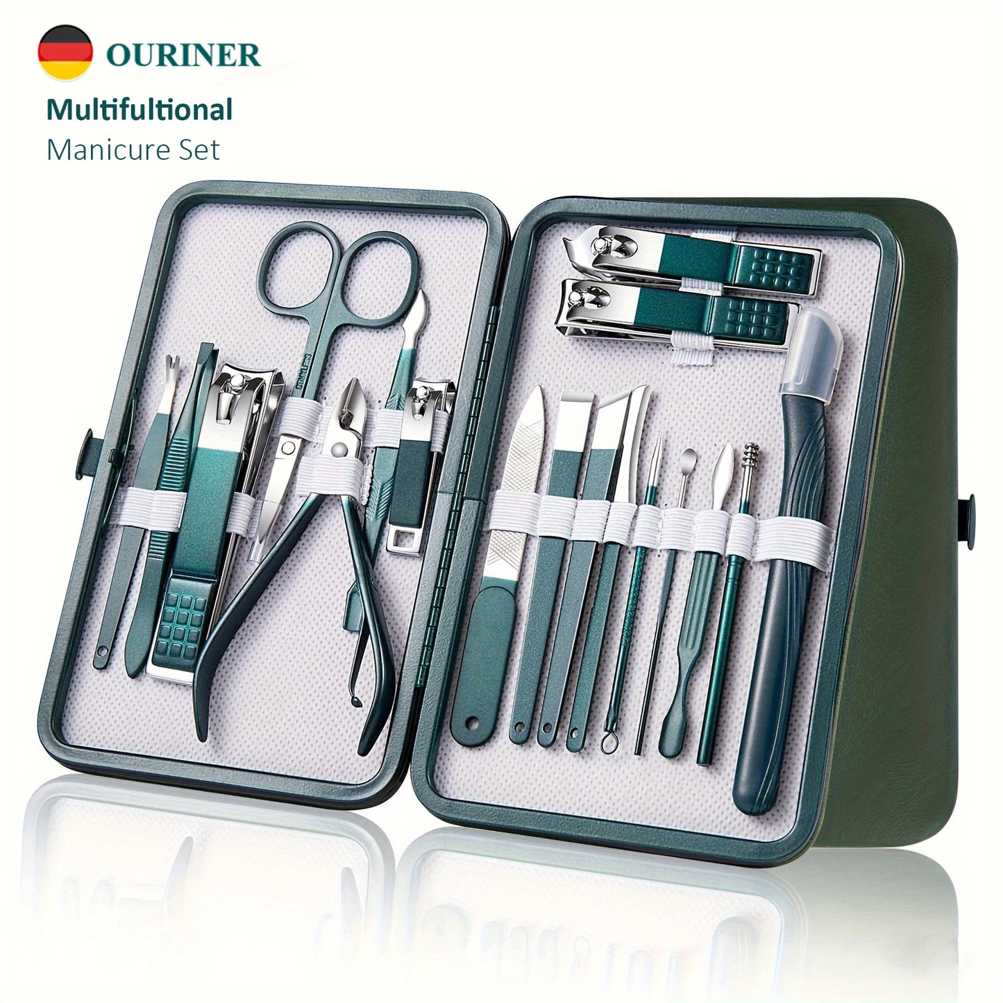 Professional 7/10/12/18 Piece Nail Care Kit Stainless Steel Manicure & Pedicure Set Nail