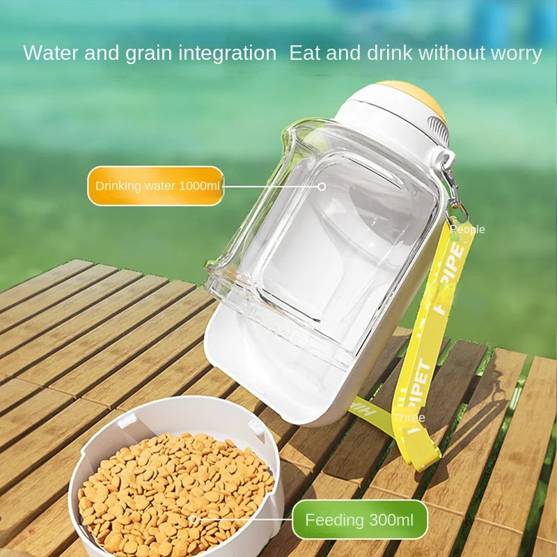 Large-capacity Outing Kettle  Pet Dog Water Cup  Tumbler  Teddy Dog walking Cup Dog Food Supplies