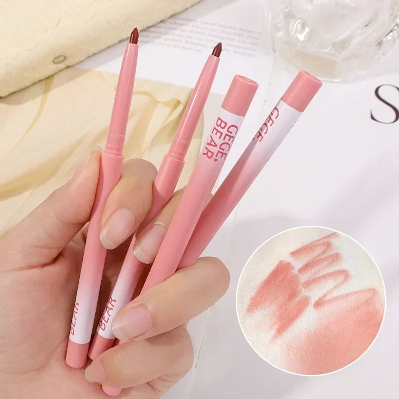 Lipstick Pen Matte Nude Lip Liner Pencil Set Waterproof Lasting Velvet Contouring Lips Makeup Cosmetics