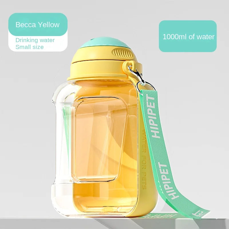 Large-capacity Outing Kettle  Pet Dog Water Cup  Tumbler  Teddy Dog walking Cup Dog Food Supplies