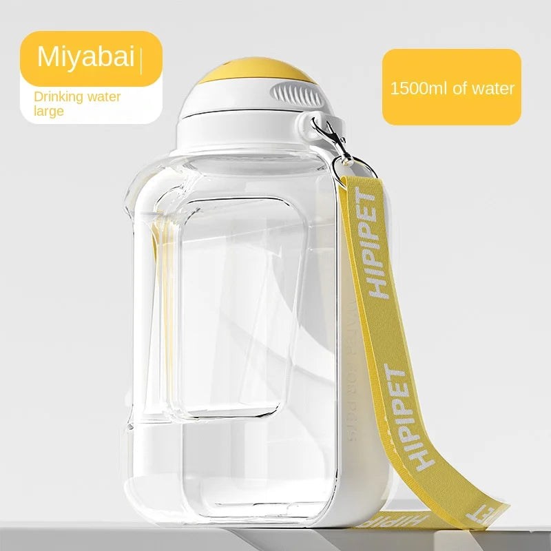 Large-capacity Outing Kettle  Pet Dog Water Cup  Tumbler  Teddy Dog walking Cup Dog Food Supplies