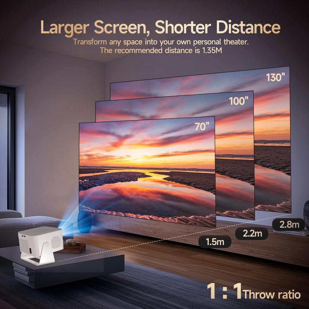 Magcubic Android14 Allwinner H726 900ANSIAuto Focus Native1080P 8K HY350Max Projector With Wifi6 BT5.4 Portable Movie Outdoor