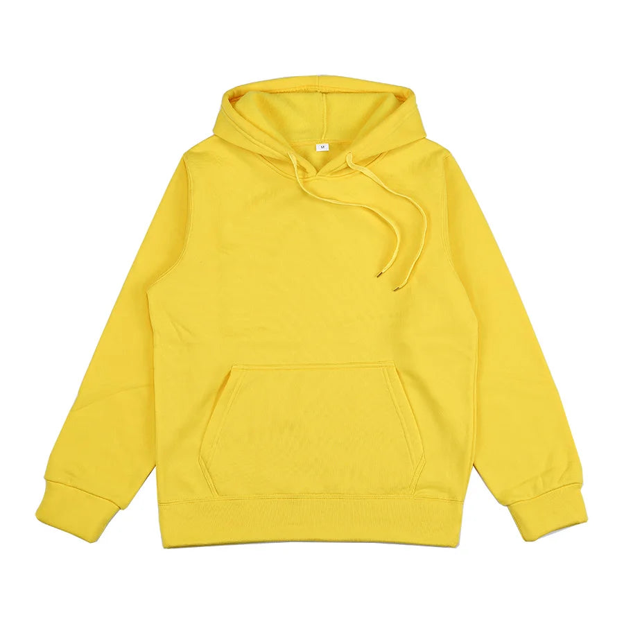 2024 men's and women's new hooded sweatshirt men's solid color sweatshirt women's and men's long sleeved inserted pocket pullove