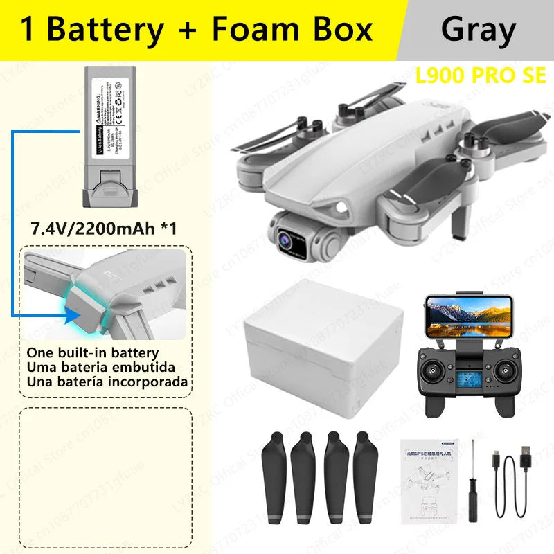 LYZRC Official L900 PRO SE Brushless Motor GPS 4K Professional Drone 5G