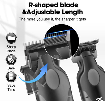 Kemei Hair Clipper Kit for Men, Electric Shaver, Hair Trimmer, Professional Cutting Machine,