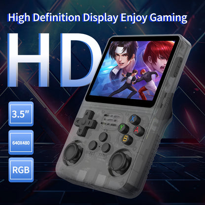 R36S Handheld Game Console 3.5 Inch 640*480 IPS OCA Screen RK3326 Chip 64/128G 15000+Games Portable Pocket Game Player Kids Gift