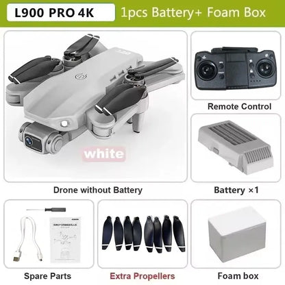L900 Pro GPS Drone 4K Professional HD Dual Camera 5G Wifi Photography Brushless Foldable Quadcopter RC Distance 1.2KM Drones
