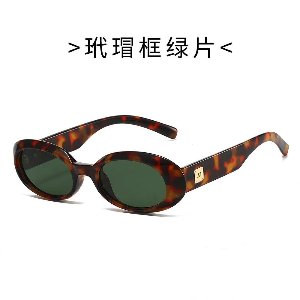 New Classic Small Oval Sunglasses for Men and Women  Minimalist Retro Shades for Street Style