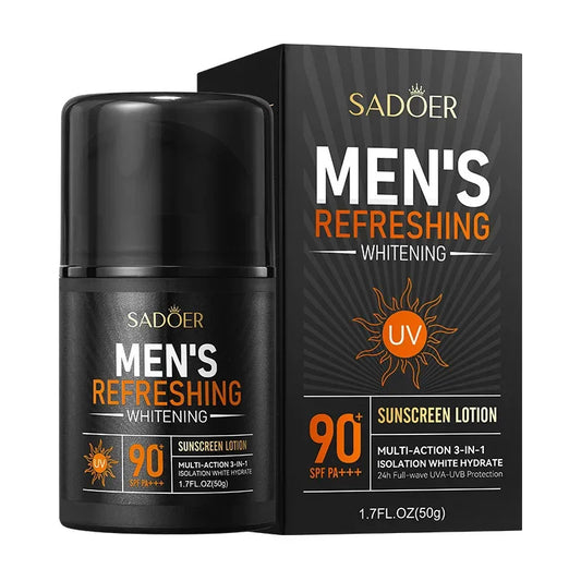 Men's Sunscreen for Face Neck Body Solar Blocker for Men Protector Solar UV Protection