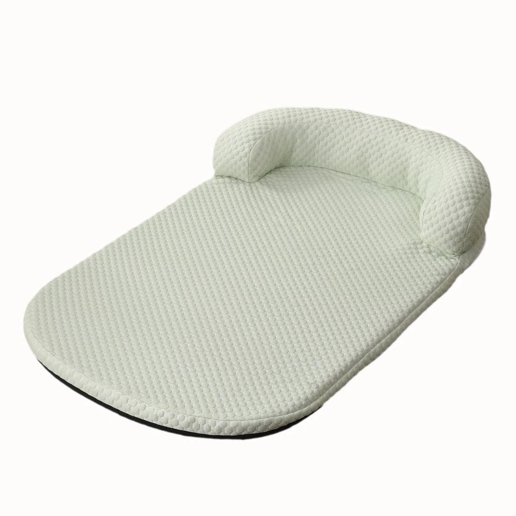 Breathable Spring Summer Cooling Large Dog Bed Ati-slip Cat Bed with Pillow Ice Silk Fabric Dog Bed for Small Dog Cushion Pet