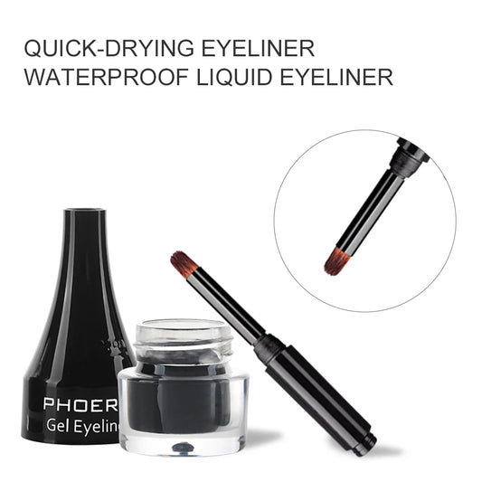 10Colors Eyeliner Gel Quick Dry Lasting Eye Liner Cream With Brush Eyes Makeup Waterproof