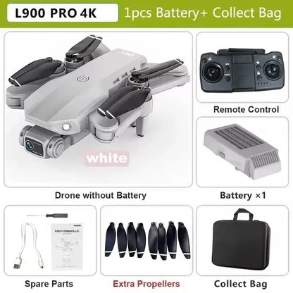 L900 Pro GPS Drone 4K Professional HD Dual Camera 5G Wifi Photography Brushless Foldable Quadcopter RC Distance 1.2KM Drones