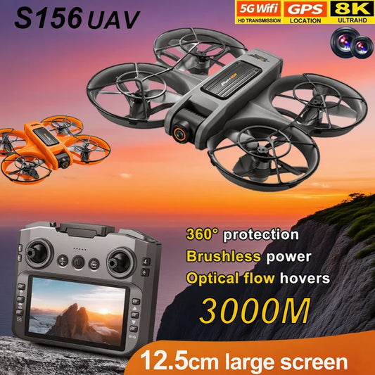 NEW Original S156 Drone 8K HD Dual Cameras WIFI GPS Professional Aerial Photography Quadcopter  Remote Control UAV Holiday Gift