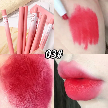Lipstick Pen Matte Nude Lip Liner Pencil Set Waterproof Lasting Velvet Contouring Lips Makeup Cosmetics