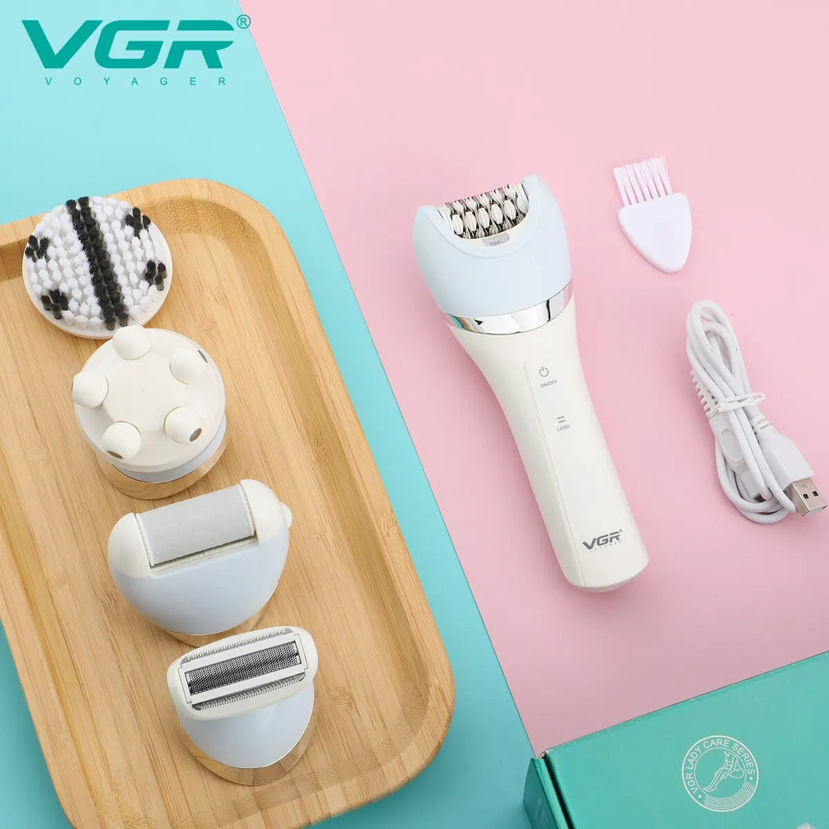 VGR Epilator 5 In 1 Electri Women Epilator Female Shaver