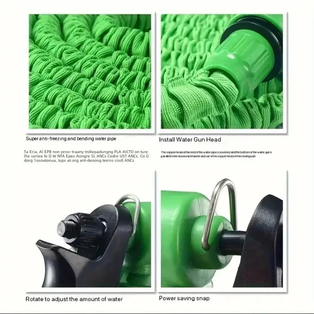 retractable magic hose, high-pressure car washing device, water gun, household garden watering hose, garden water