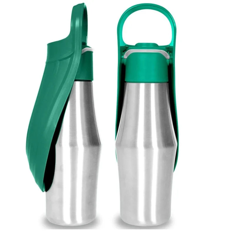 27oz Dog Water Bottle Portable Outdoor Dogs Cats Walking Travel Drinking Fountain 2 in 1 Puppy Water Dispenser Pets Accessories