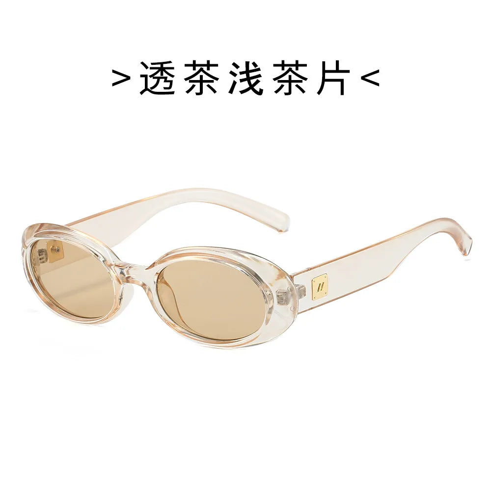 New Classic Small Oval Sunglasses for Men and Women  Minimalist Retro Shades for Street Style