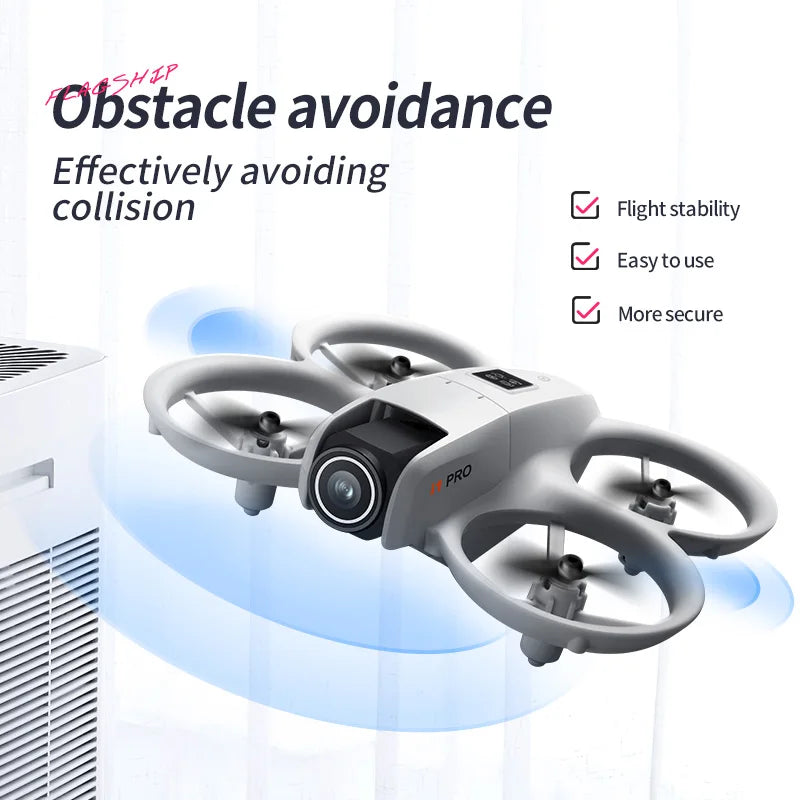 i1PRO NEW Mini Drone Professional 8K HD Camera WIFI Brushless FPV With Flow Screen Remote Control Avoidance Aerial UAV Toys Gift