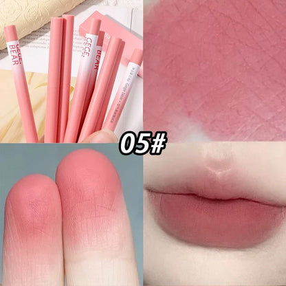 Lipstick Pen Matte Nude Lip Liner Pencil Set Waterproof Lasting Velvet Contouring Lips Makeup Cosmetics