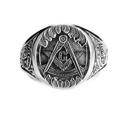 Retro European and American Ring, Male Trendy, Powerful, Personalized, Versatile, American Hip Hop, Punk Style, Food Ring