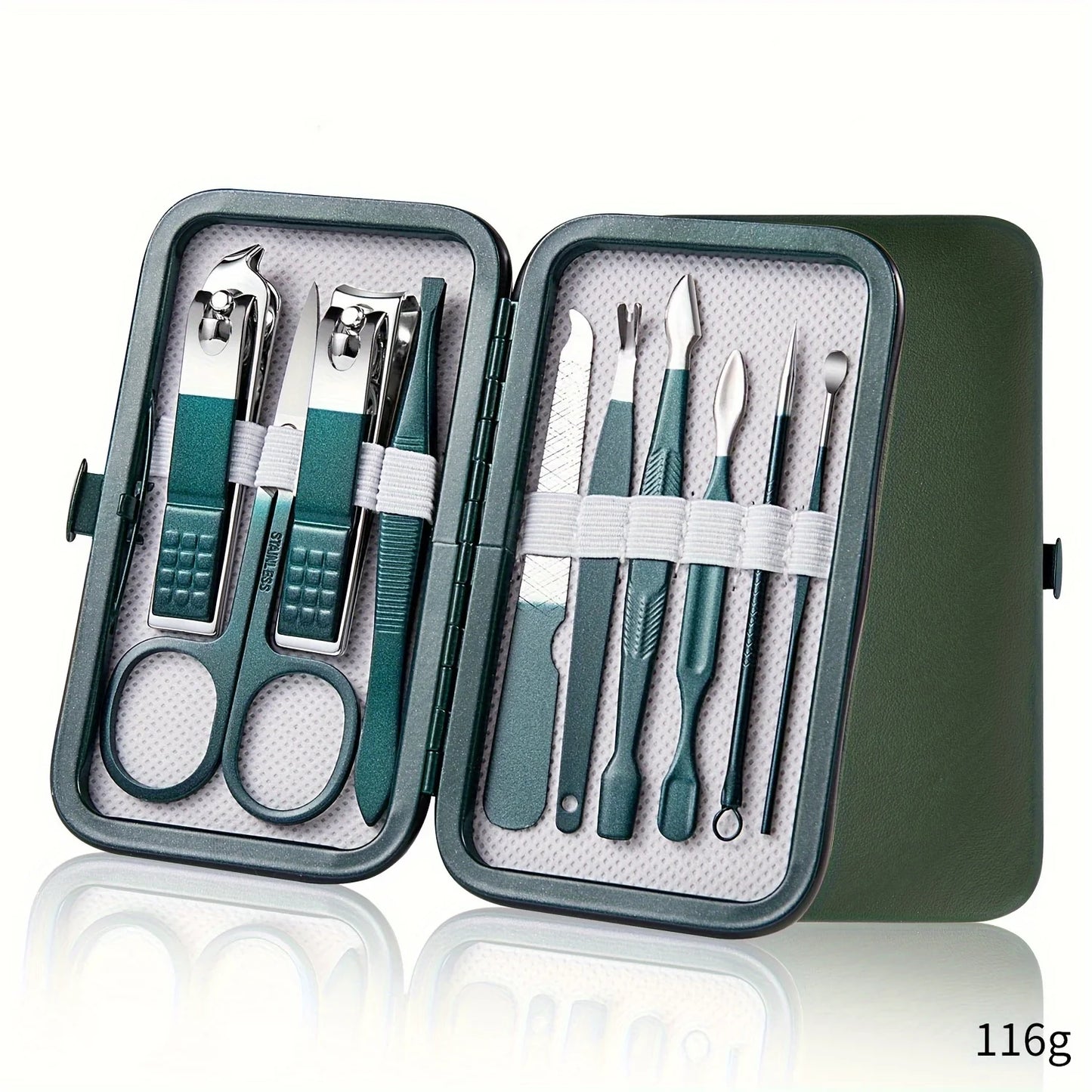 Professional 7/10/12/18 Piece Nail Care Kit Stainless Steel Manicure & Pedicure Set Nail